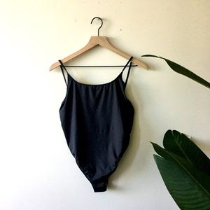 J. Crew black scoop back swimsuit